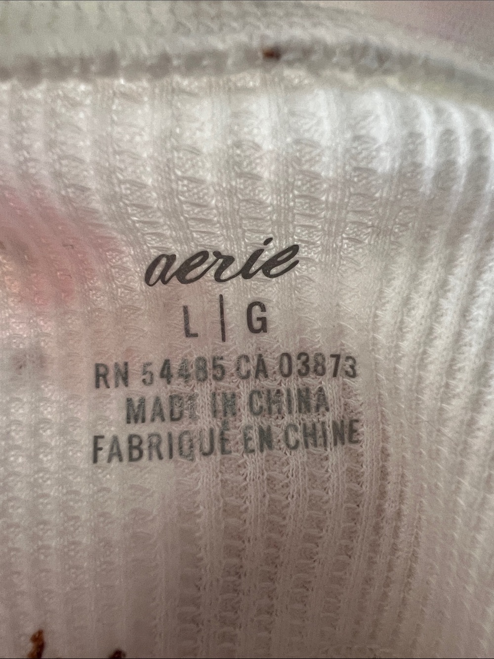 aerie White Long-Sleeve Henley with Pink Floral Print - Picture 6 of 7